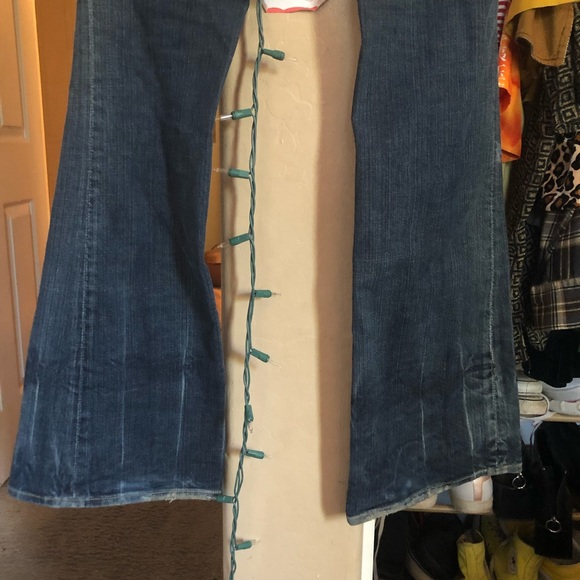 Bebe Bedazzled Size 27 Flared Jeans - Picture 2 of 2